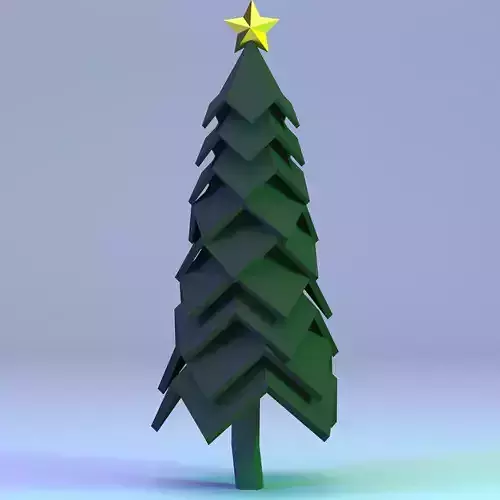 Low Poly Polygon Tree
