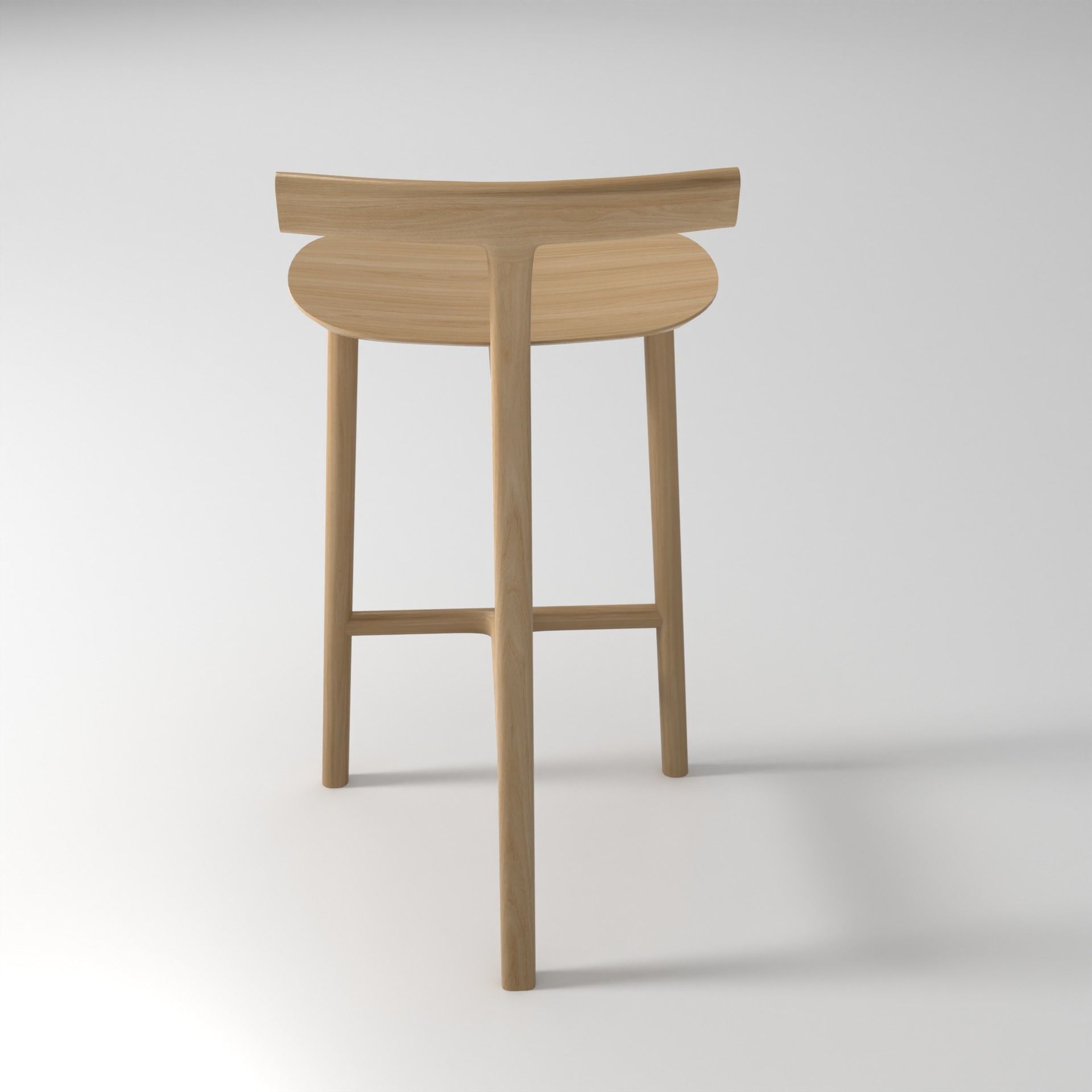 Bar chair Stool 3d model  3D model_4