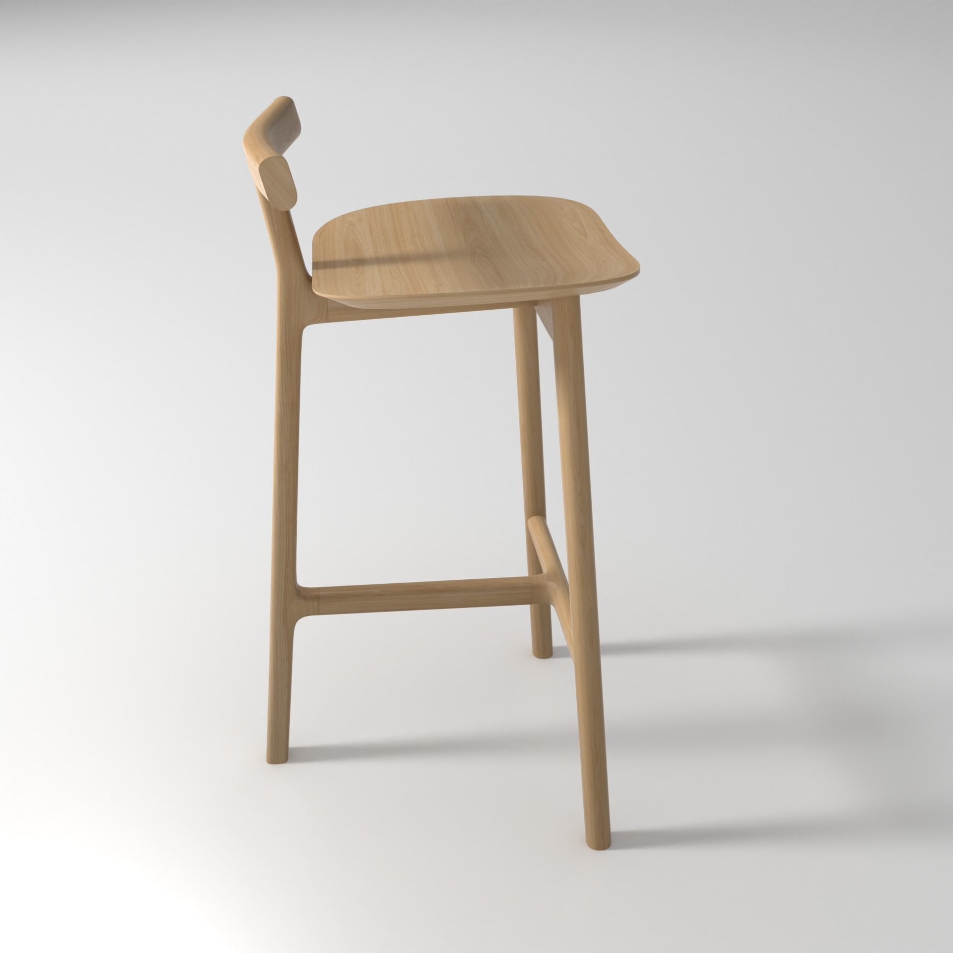 Bar chair Stool 3d model  3D model_3