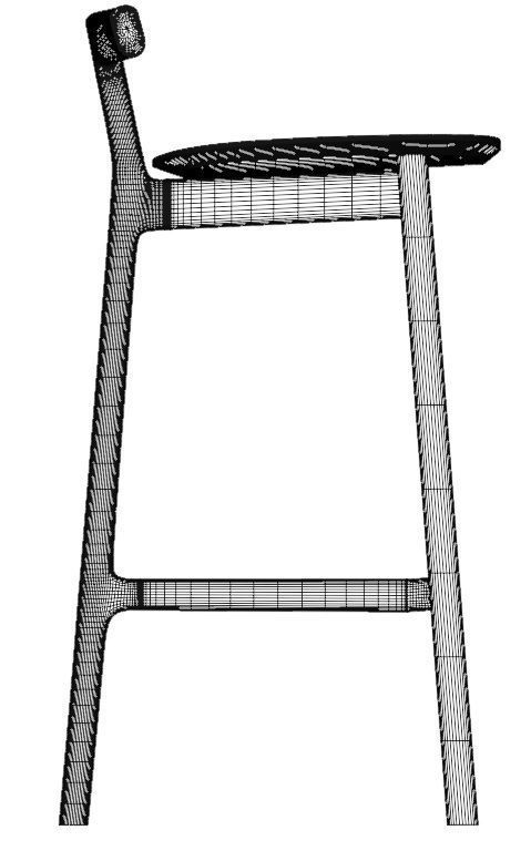 Bar chair Stool 3d model  3D model_9