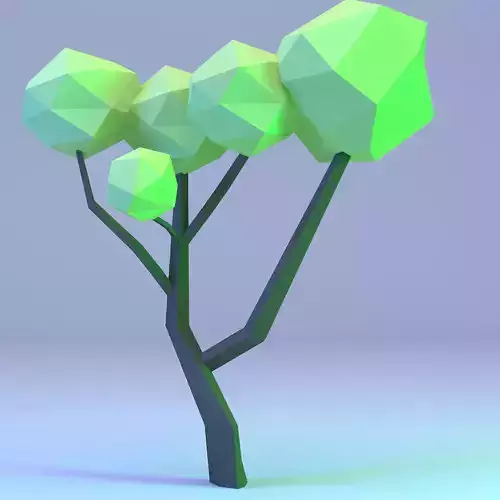Low Poly Polygon Tree 2
