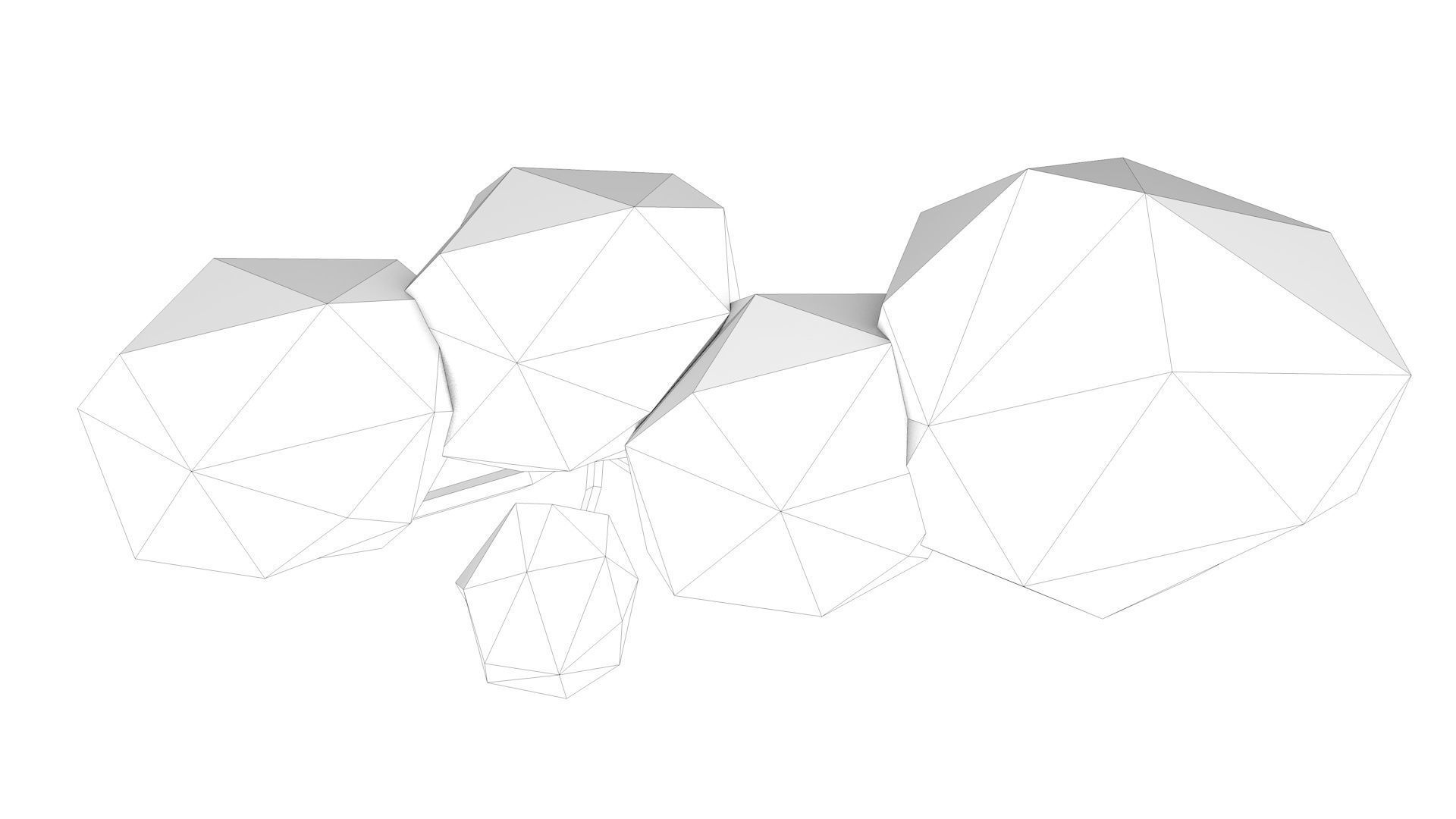 Low Poly Polygon Tree 2 Low-poly 3D model_12