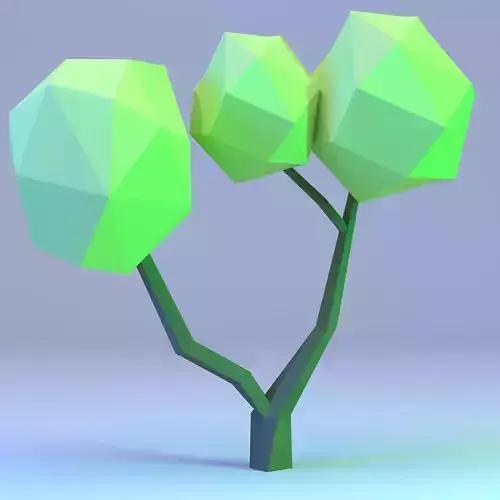 Low Poly Polygon Tree 3
