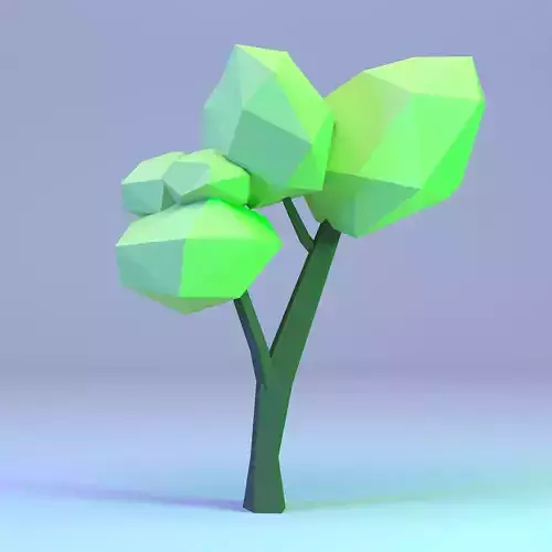 Low Poly Polygon Tree 4 