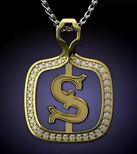 S Letter Pendant