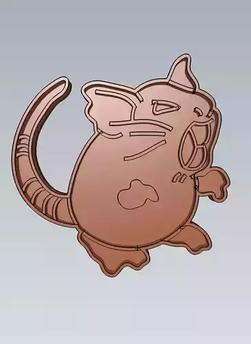 Pokemon Raticate Cookie Cutter Stamp Cake Decorating