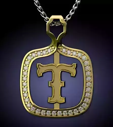 T Letter Pendant