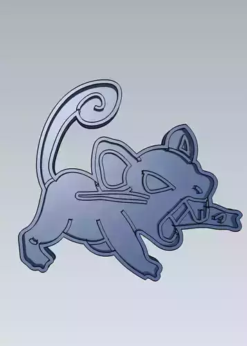Pokemon Rattata Cookie Cutter Stamp Cake Decorating