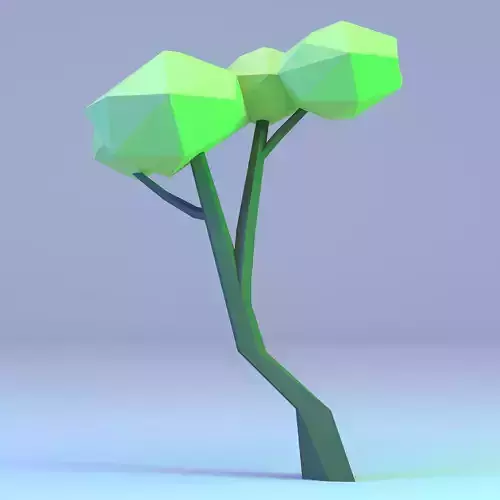 Low Poly Polygon Tree 6