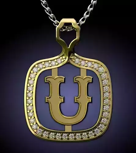 U Letter Pendant