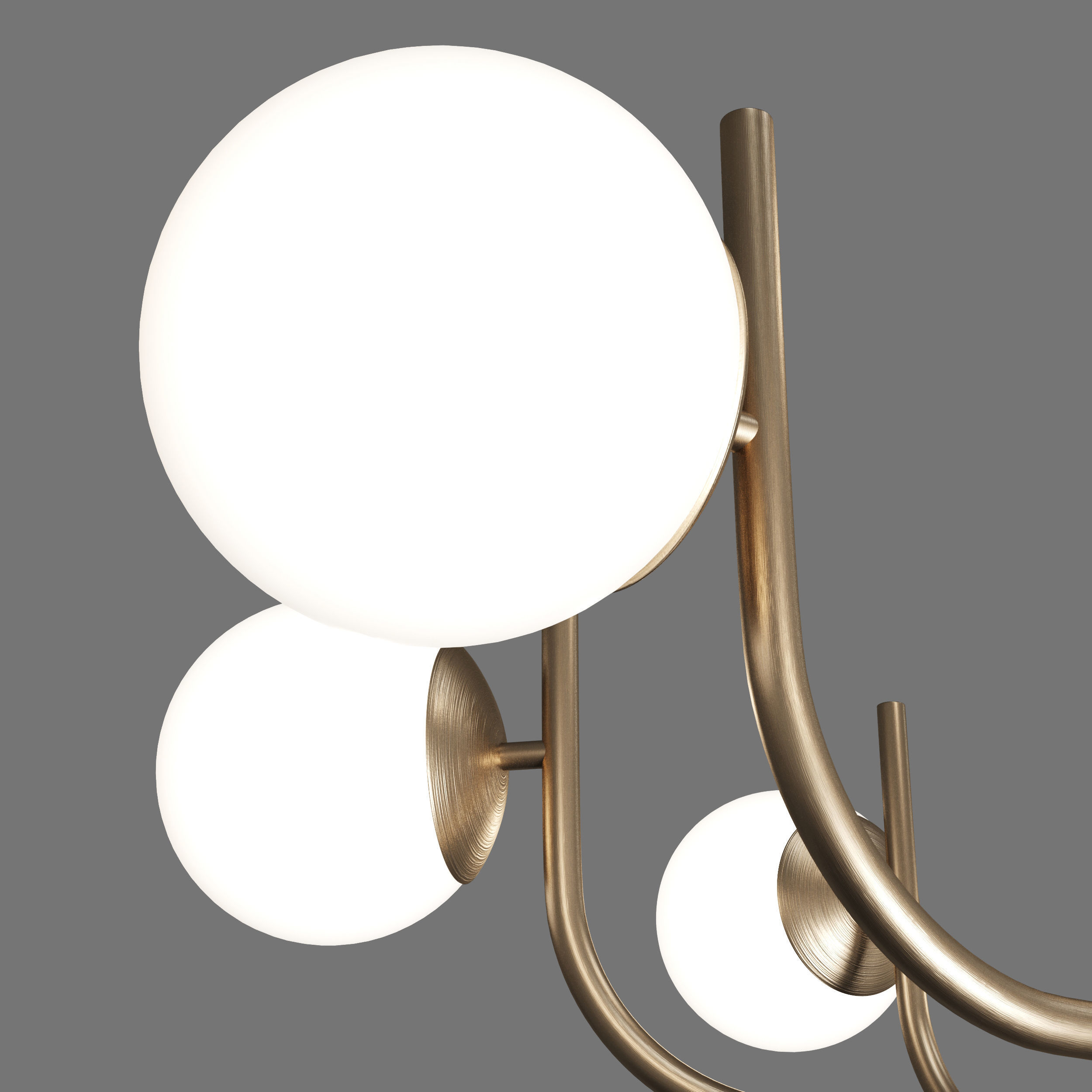 Maytoni Pendant Lamp Rendez-vous gold and black Low-poly 3D model_3