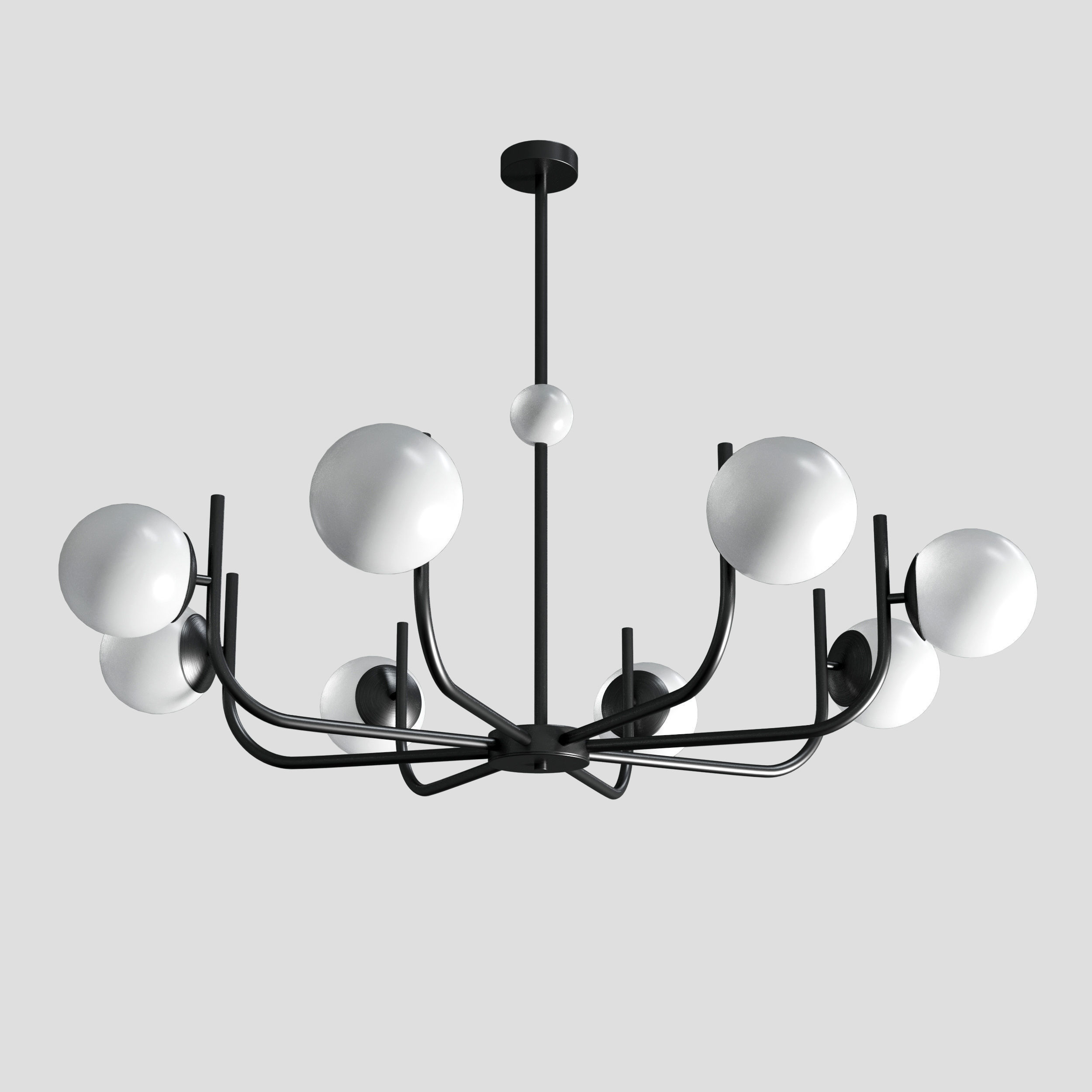 Maytoni Pendant Lamp Rendez-vous gold and black Low-poly 3D model_1