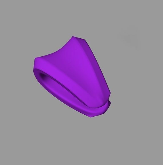W Letter Pendant 3D print model_12