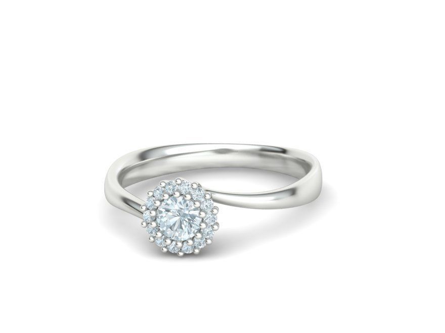 Engagement Solitaire ring 30 pointer Stone Own design 3dmodel 3D print model_15