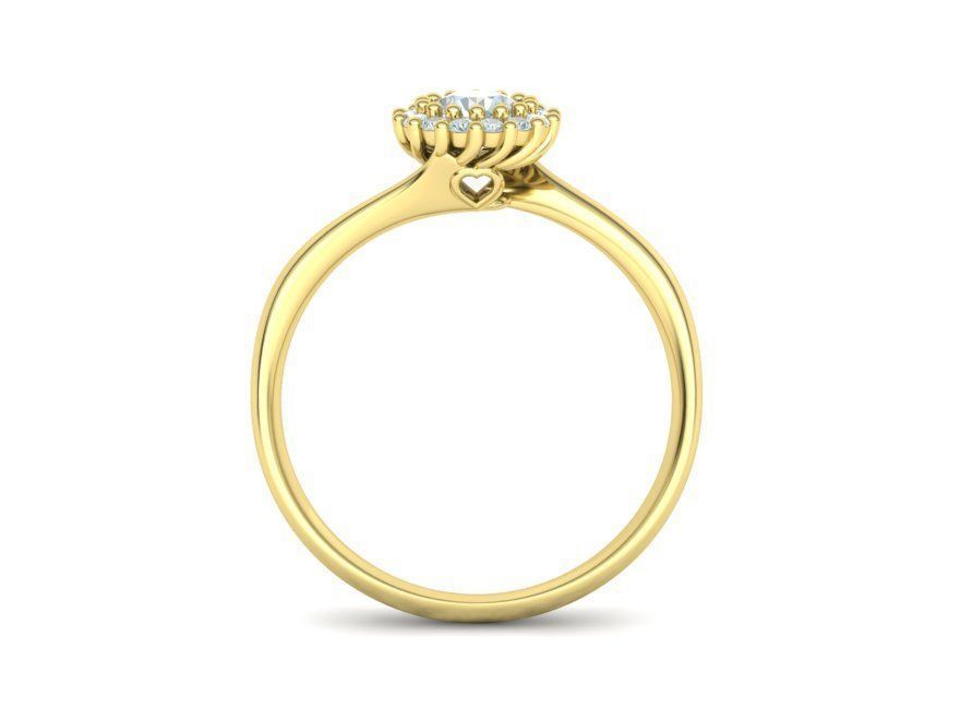 Engagement Solitaire ring 30 pointer Stone Own design 3dmodel 3D print model_22