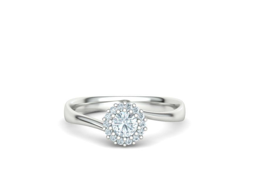 Engagement Solitaire ring 30 pointer Stone Own design 3dmodel 3D print model_18