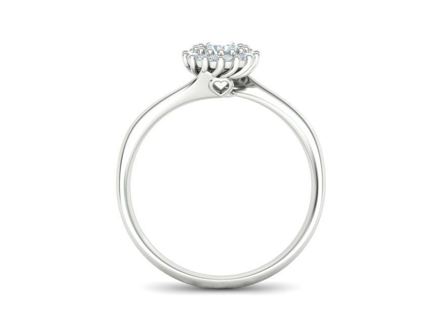 Engagement Solitaire ring 30 pointer Stone Own design 3dmodel 3D print model_21