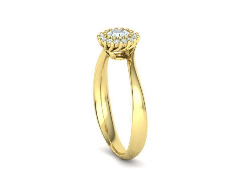 Engagement Solitaire ring 30 pointer Stone Own design 3dmodel 3D print model_27