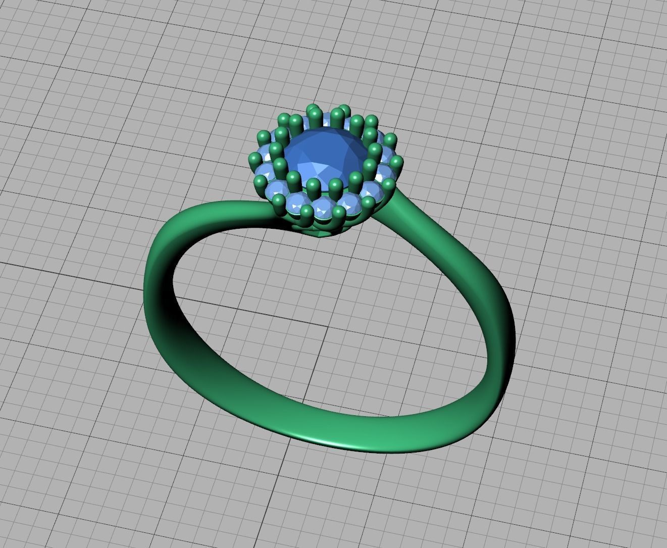 Engagement Solitaire ring 30 pointer Stone Own design 3dmodel 3D print model_33