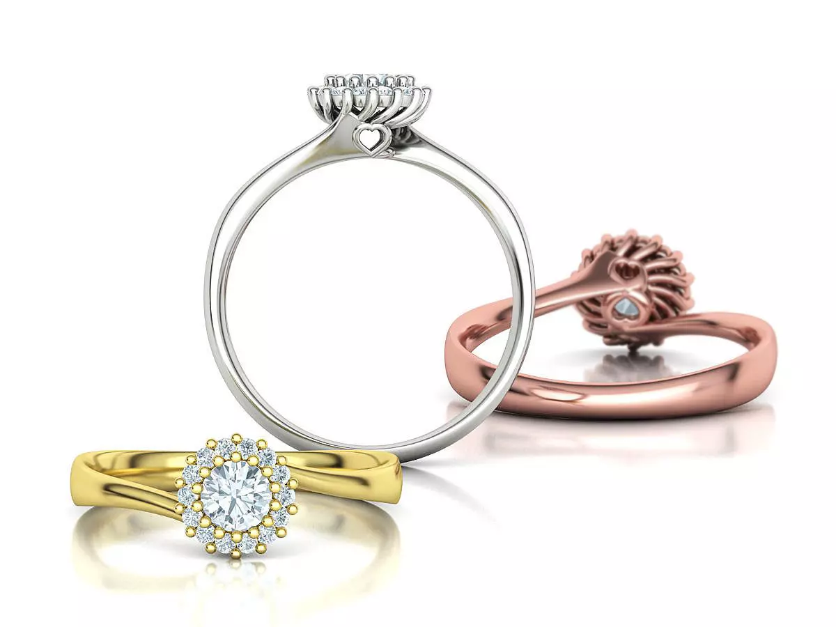 Engagement Solitaire ring 30 pointer Stone Own design 3dmodel 3D print model_0