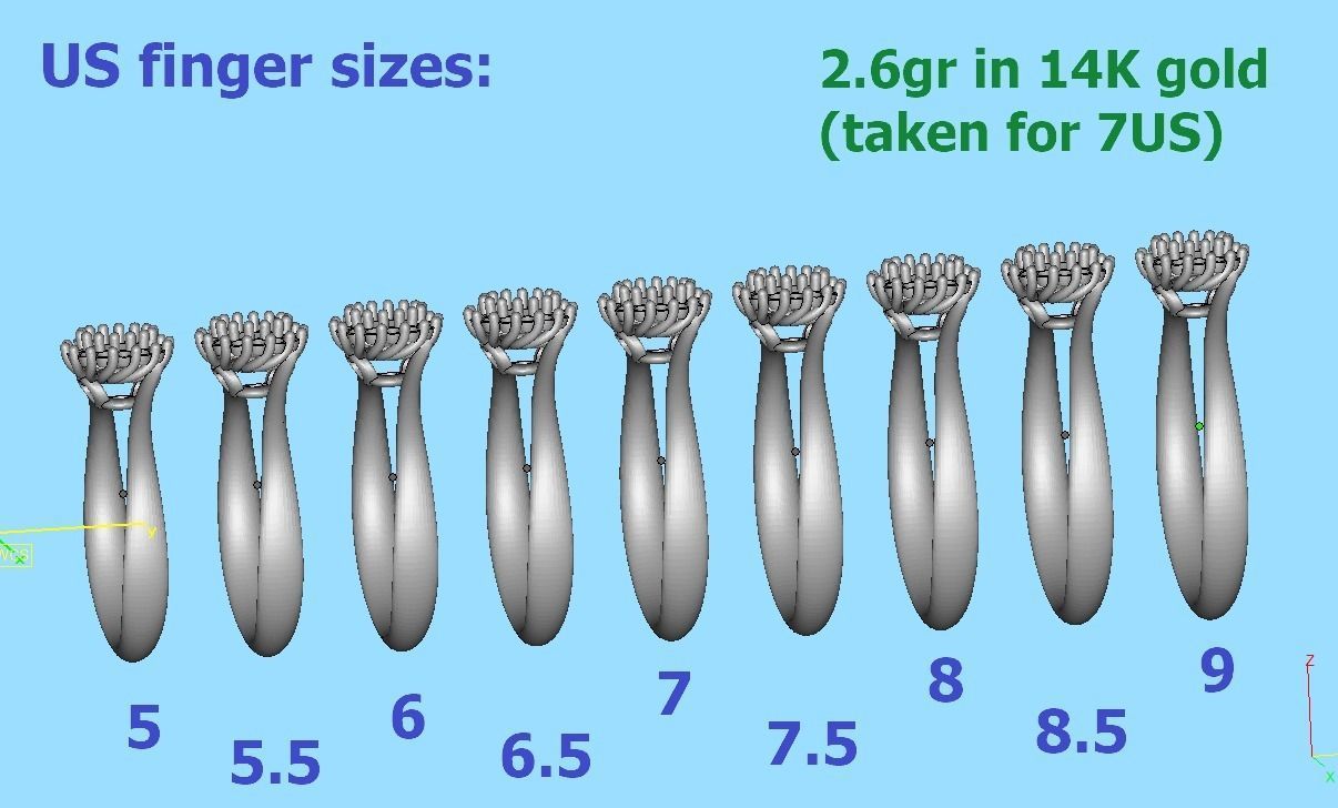 Engagement Solitaire ring 30 pointer Stone Own design 3dmodel 3D print model_10