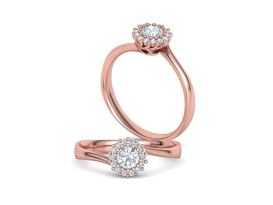 Engagement Solitaire ring 30 pointer Stone Own design 3dmodel 3D print model_1