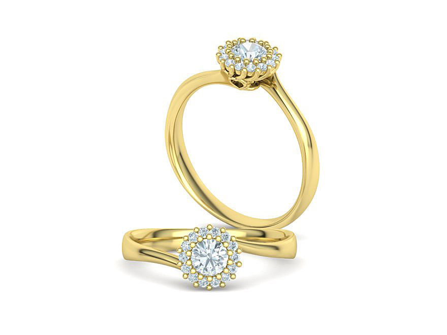 Engagement Solitaire ring 30 pointer Stone Own design 3dmodel 3D print model_2