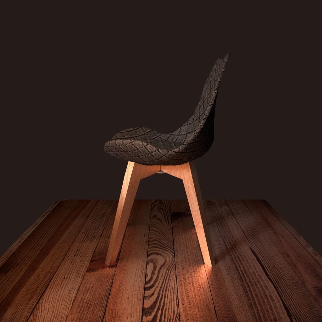 designer chair Free low-poly 3D model_1