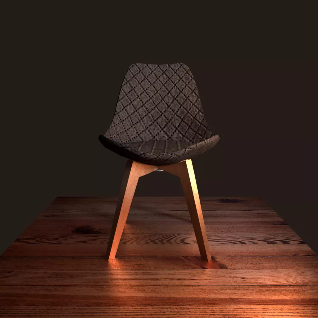 designer chair Free low-poly 3D model_0