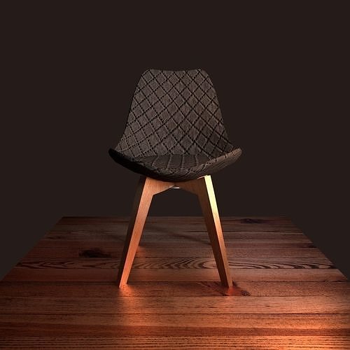 designer chair Free low-poly 3D model
