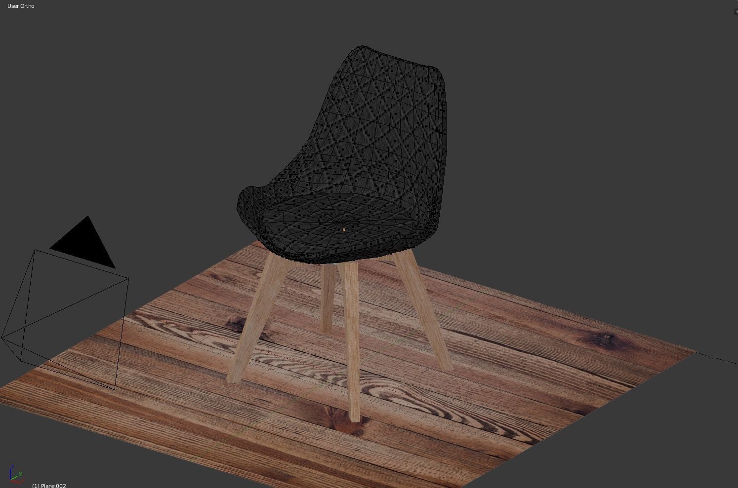 designer chair Free low-poly 3D model_4