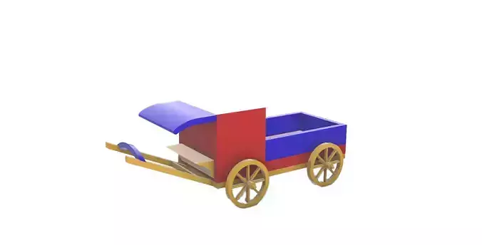 Toy Horse Cart 3D print model