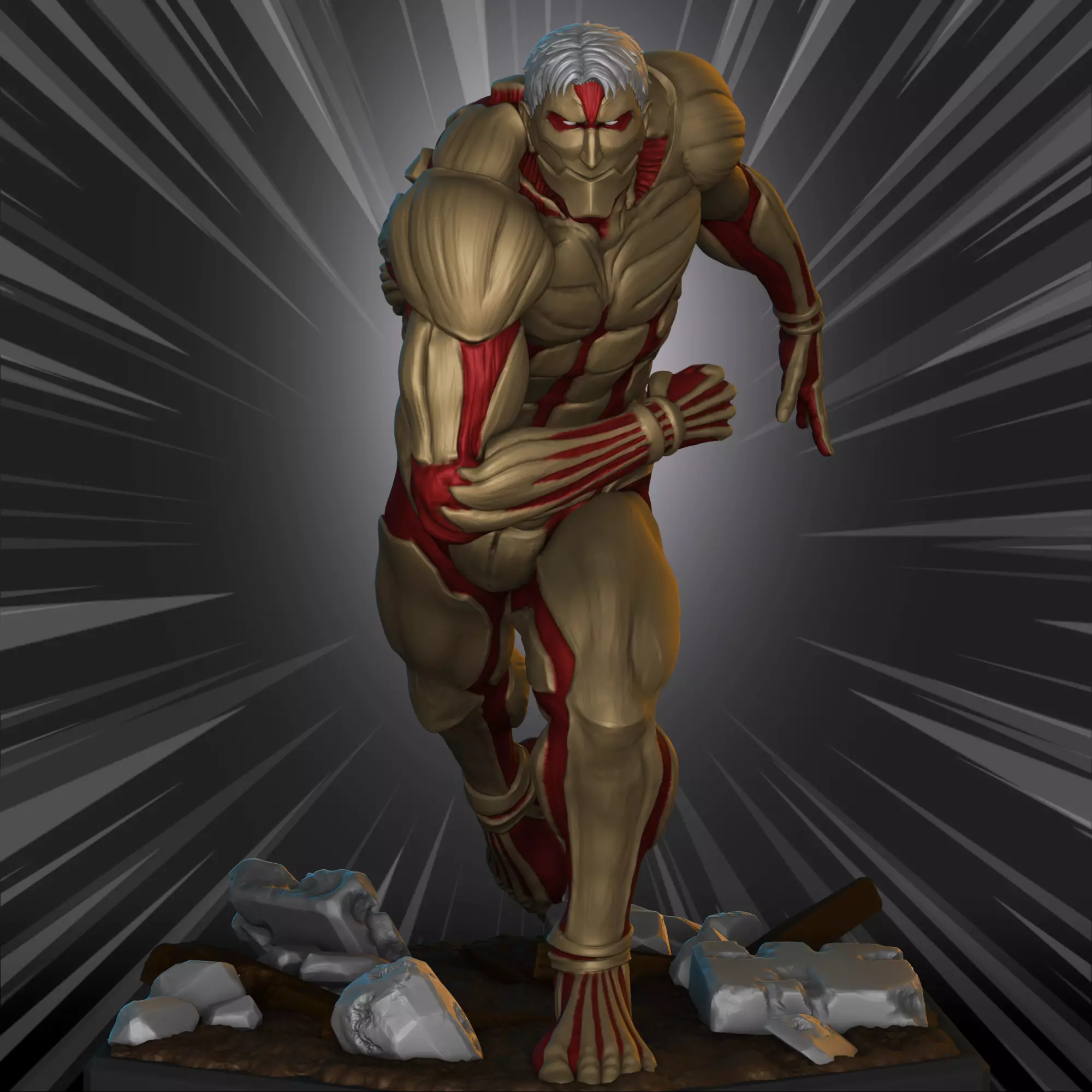 Reiner  Armored Titan - Shingeki no Kyojin 3D print model_0