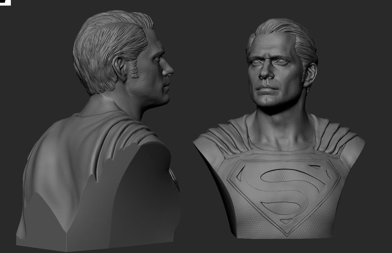 Superman Bust -Henry Cavill 3D print model_14