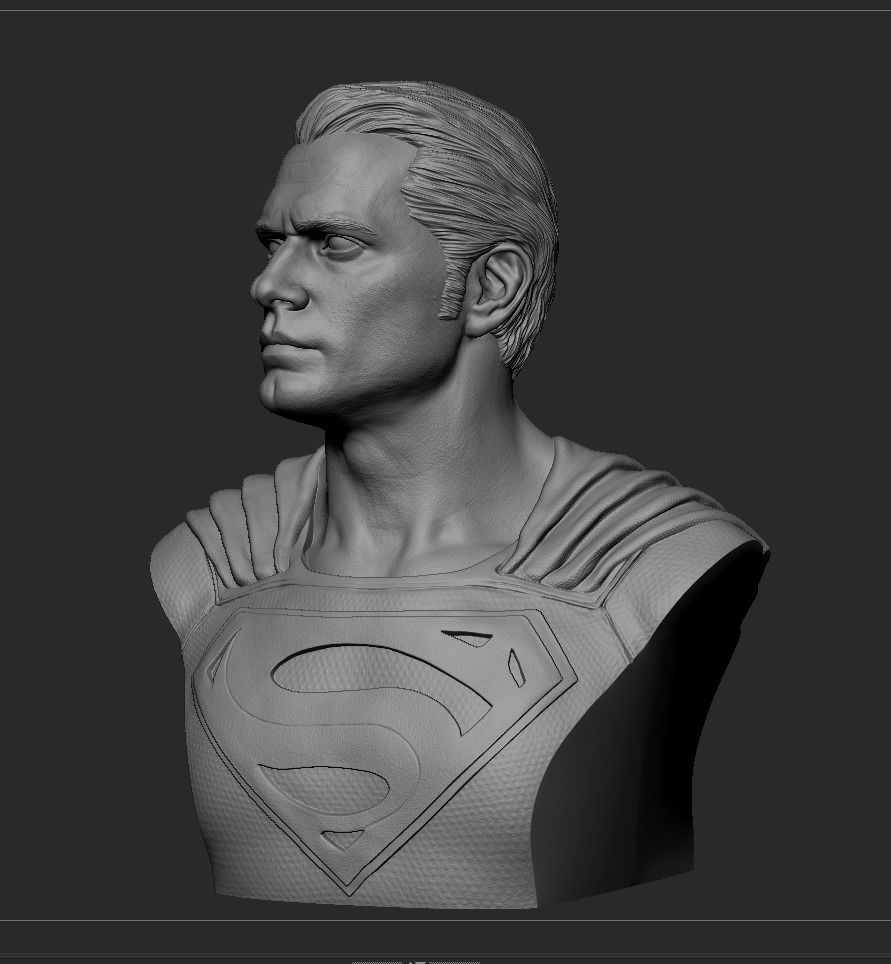 Superman Bust -Henry Cavill 3D print model_8