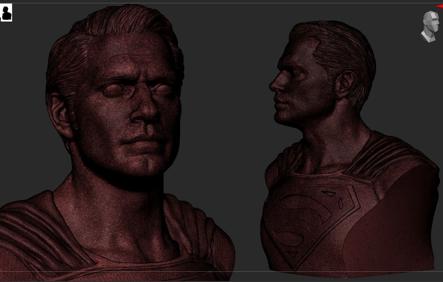 Superman Bust -Henry Cavill 3D print model_20