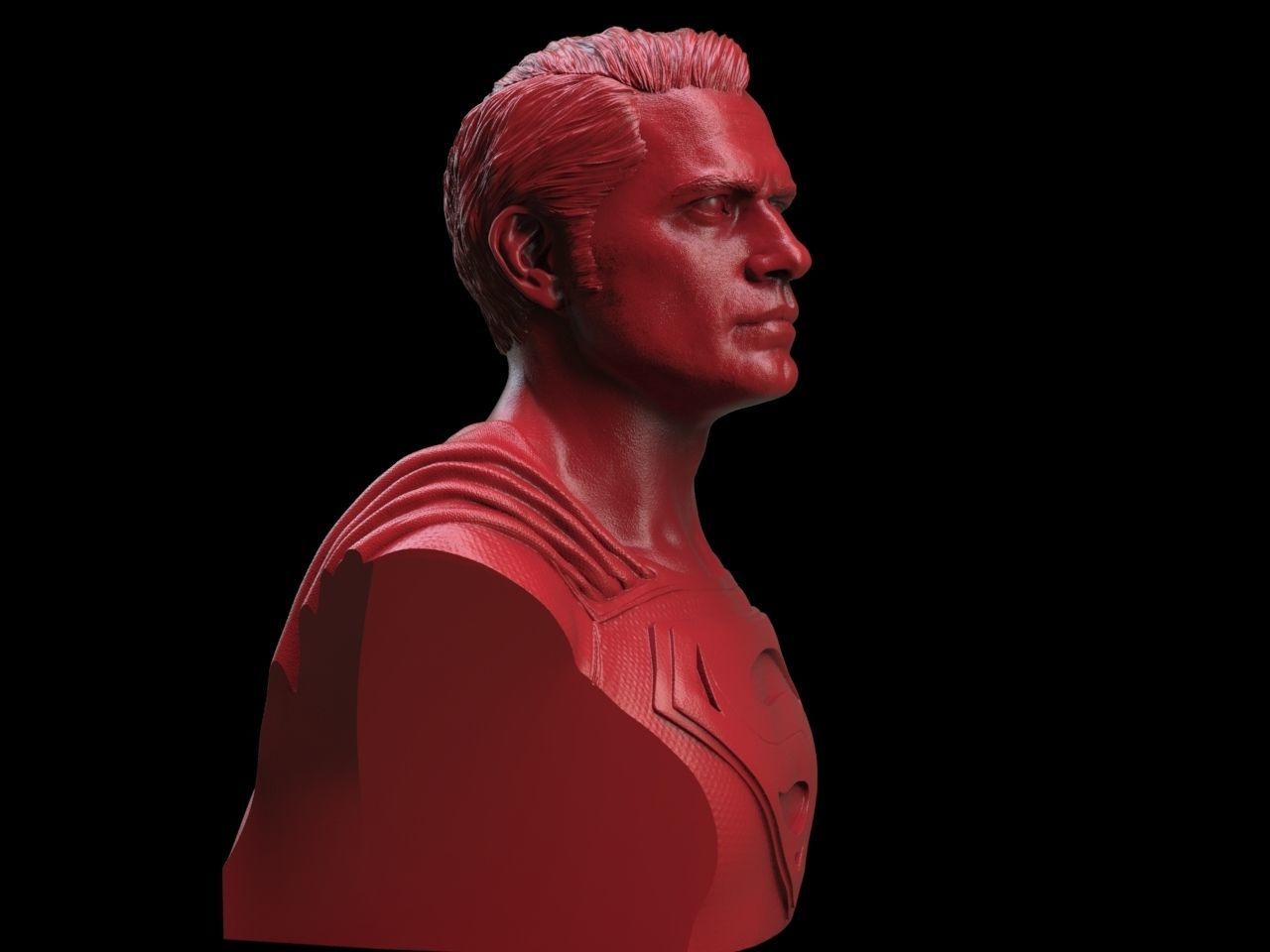 Superman Bust -Henry Cavill 3D print model_4
