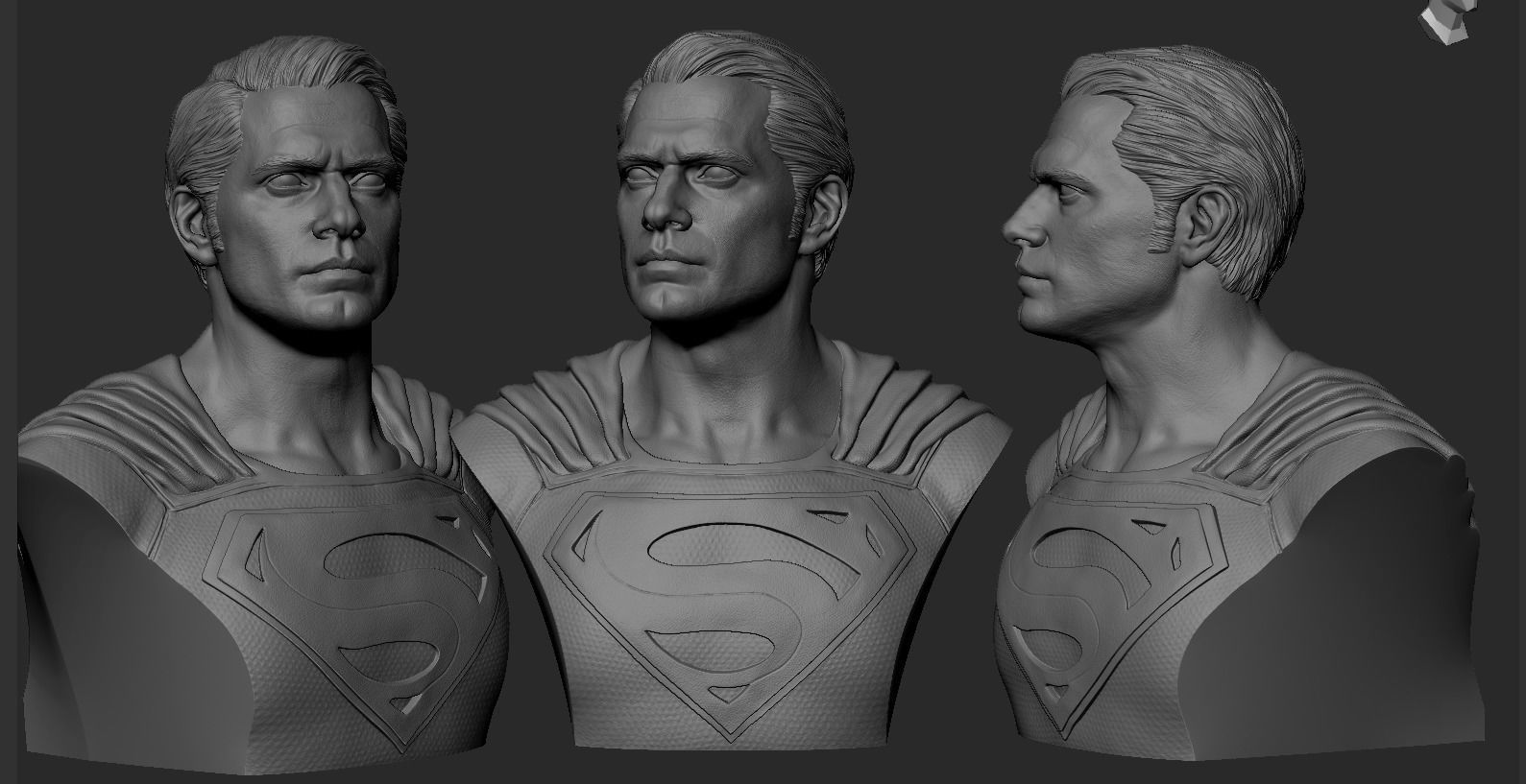 Superman Bust -Henry Cavill 3D print model_15