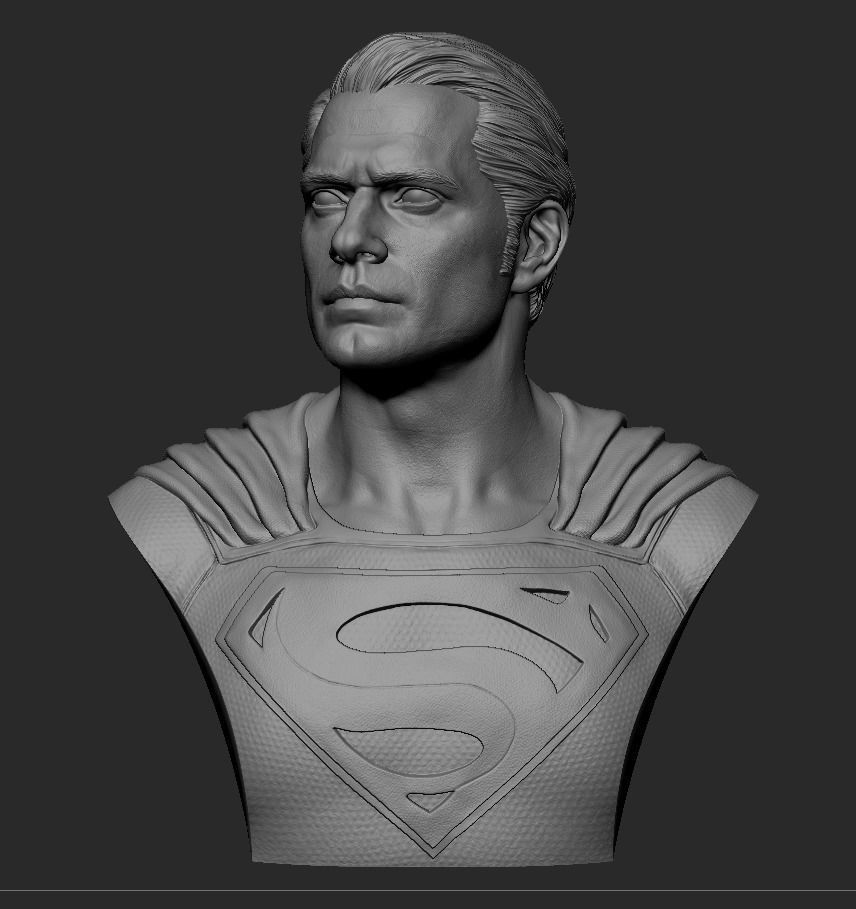 Superman Bust -Henry Cavill 3D print model_7