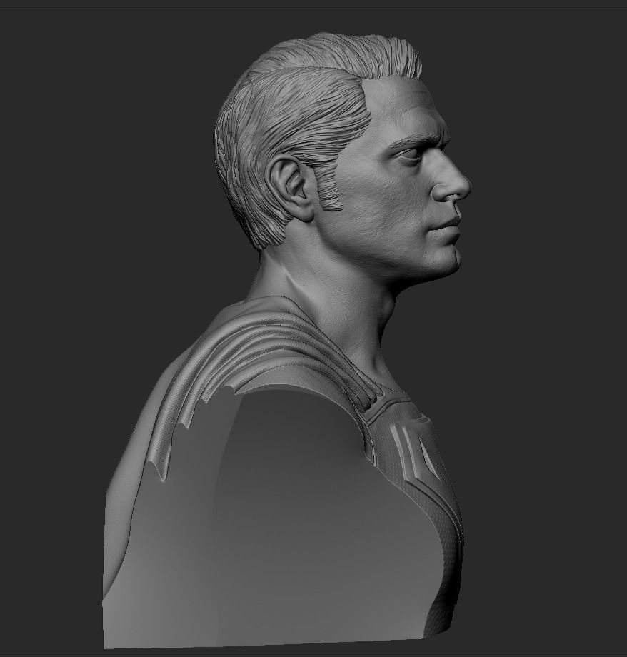 Superman Bust -Henry Cavill 3D print model_12