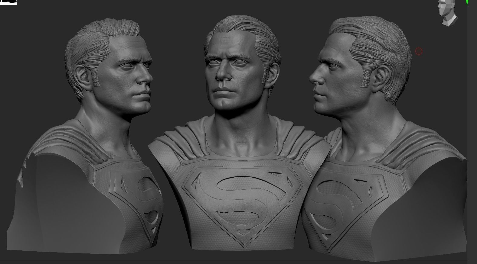 Superman Bust -Henry Cavill 3D print model_17