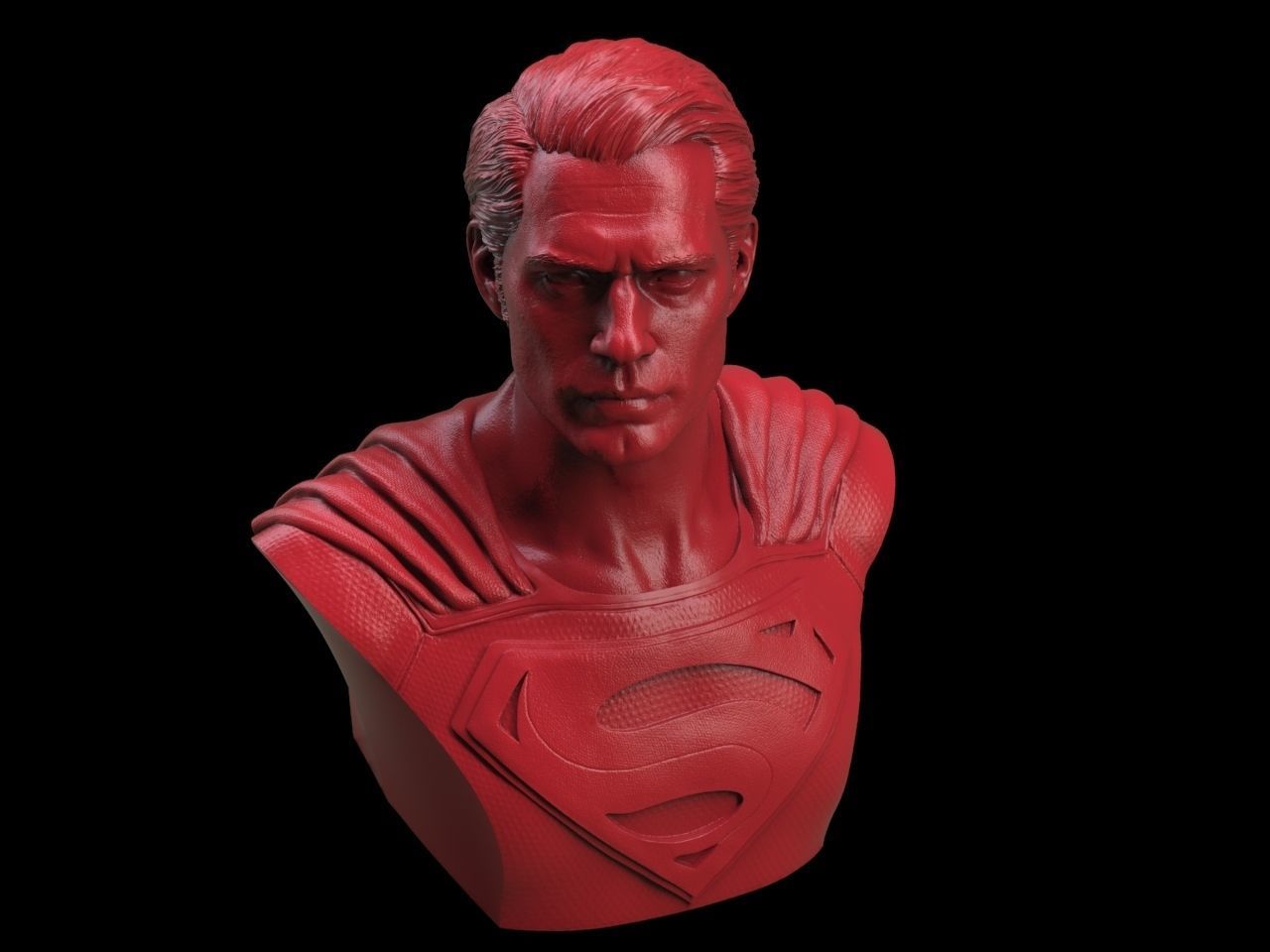 Superman Bust -Henry Cavill 3D print model_2