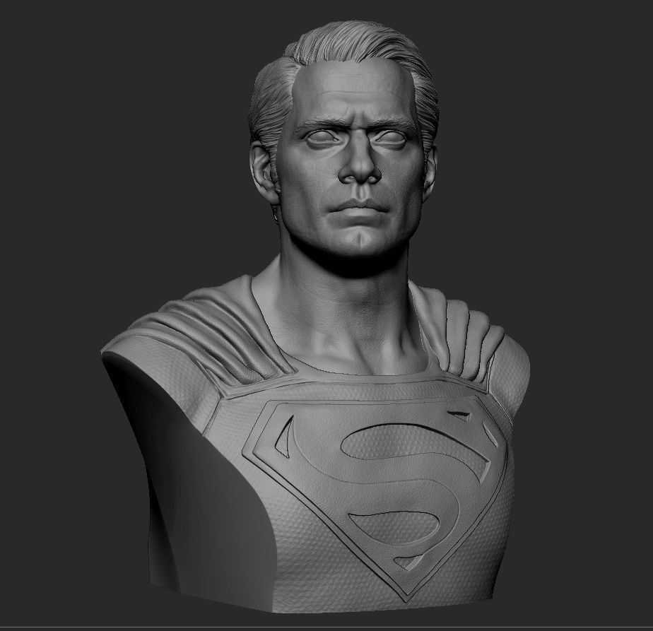 Superman Bust -Henry Cavill 3D print model_6