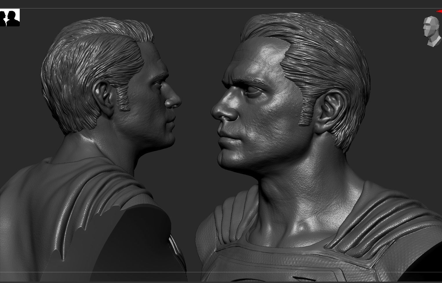 Superman Bust -Henry Cavill 3D print model_16