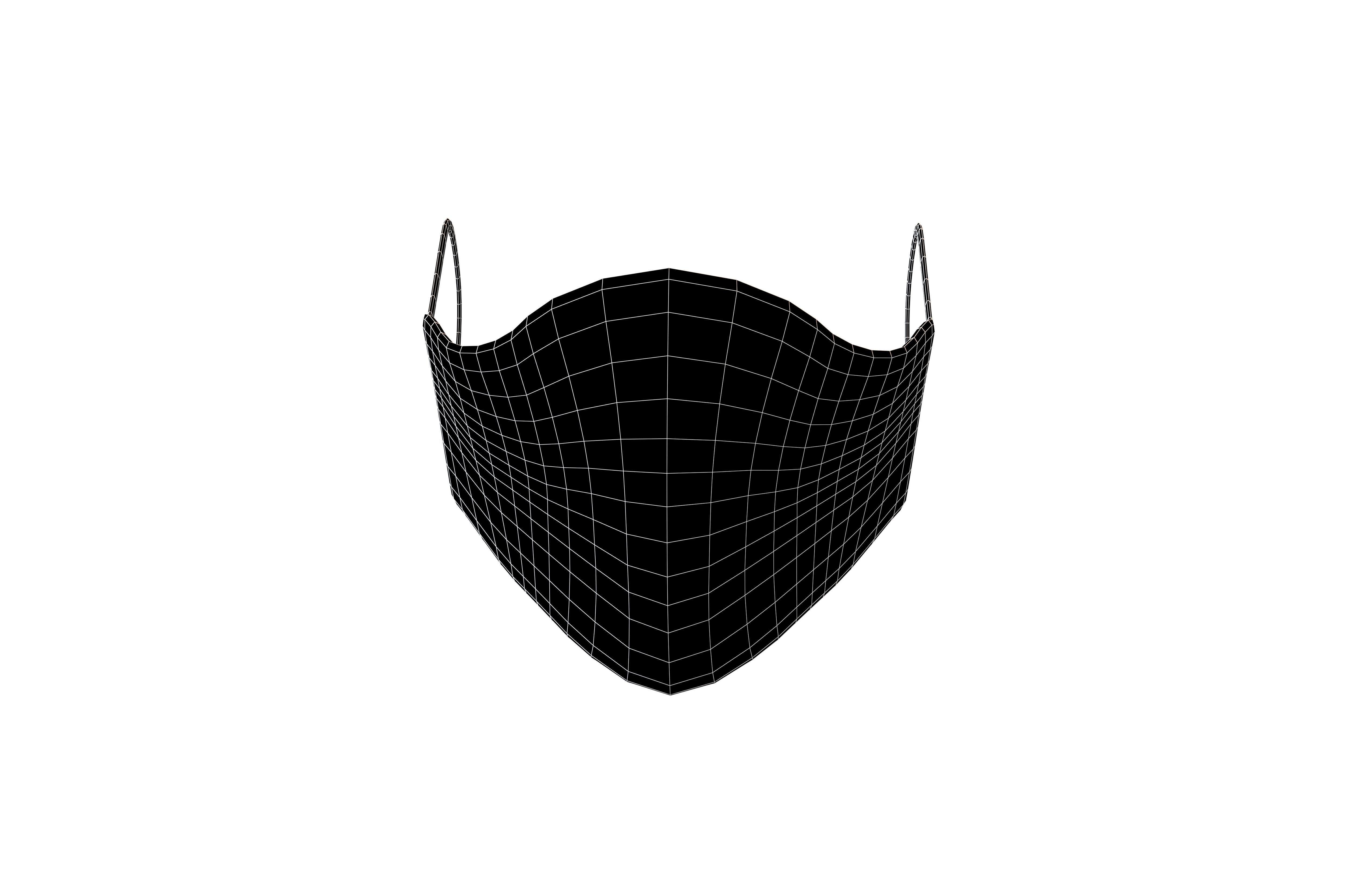 Mask v1 012 Low-poly 3D model_5
