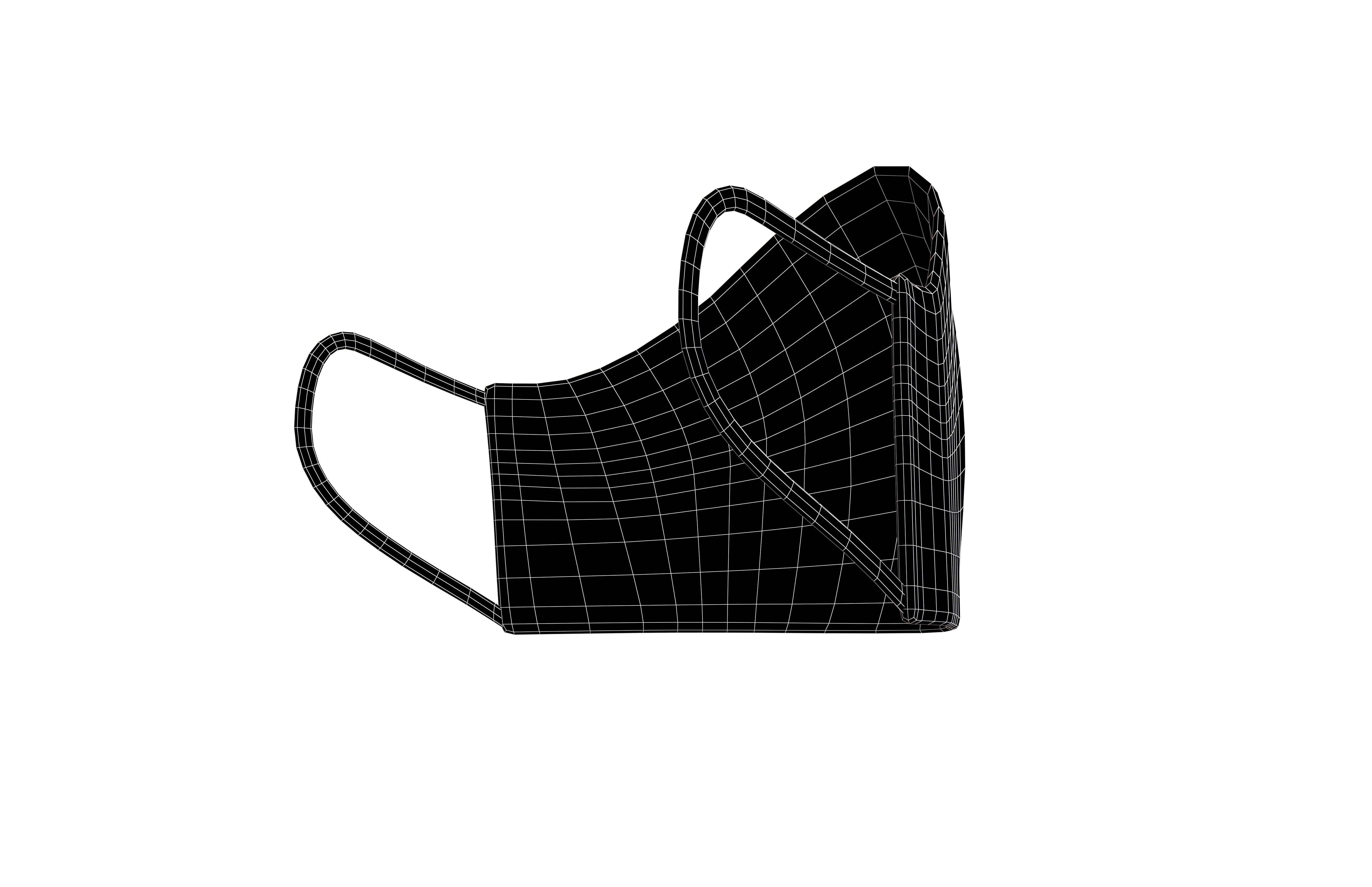 Mask v1 012 Low-poly 3D model_7