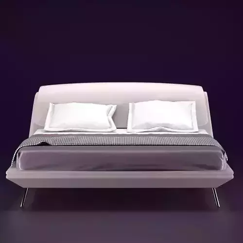 Nordic luxury and minimalist style bed