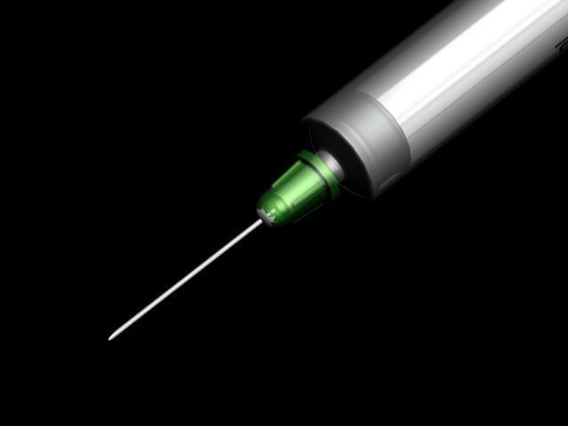 syringe injection Low-poly 3D model_17