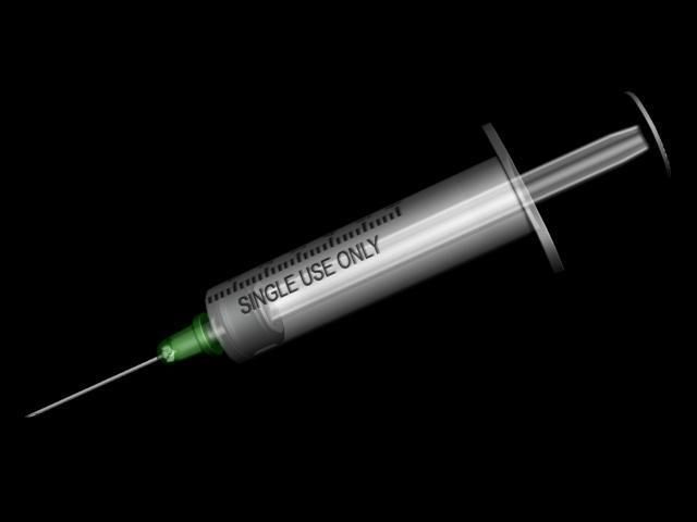 syringe injection Low-poly 3D model_20