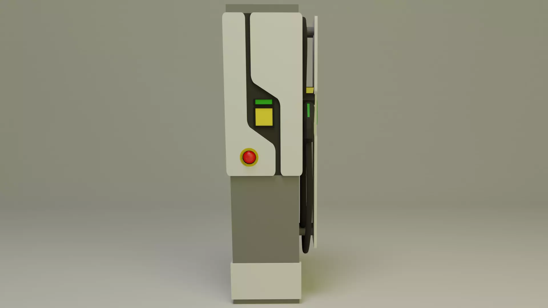 Charging Station Low-poly 3D model_0